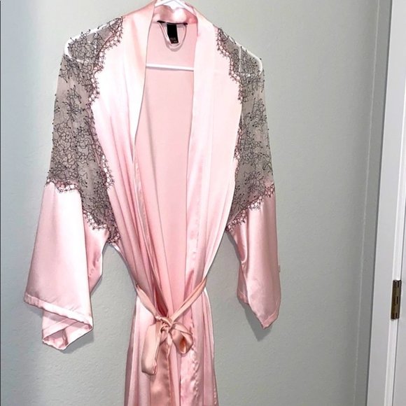 VS Lace Trim Pink Robe kimonoM/L
